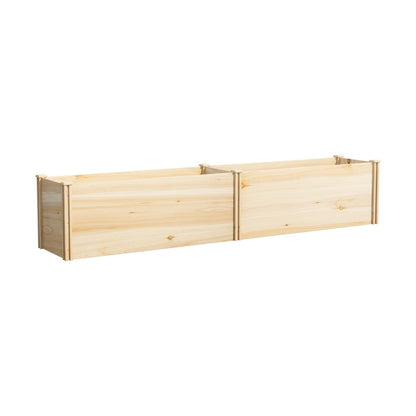 Livsip Garden Bed 240x45x45cm Raised Wooden Planter-Garden Bed-PEROZ Accessories