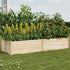 Livsip Garden Bed Set of 4 Raised Wooden Planter 120x45x45cm-Garden Bed-PEROZ Accessories
