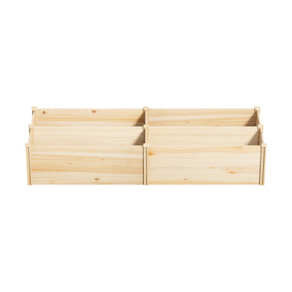 Livsip Garden Bed Set of 4 Raised Wooden Planter 120x45x45cm-Garden Bed-PEROZ Accessories