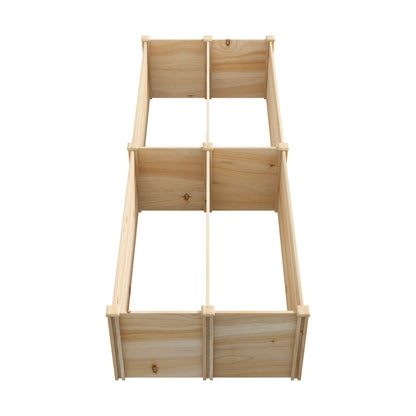 Livsip Garden Bed Set of 4 Raised Wooden Planter 120x45x45cm-Garden Bed-PEROZ Accessories