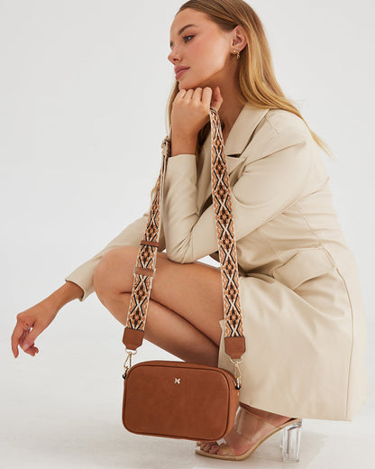 Monica Crossbody Bag &amp; 3 Straps - One Bag 3 Ways-Handbags-PEROZ Accessories