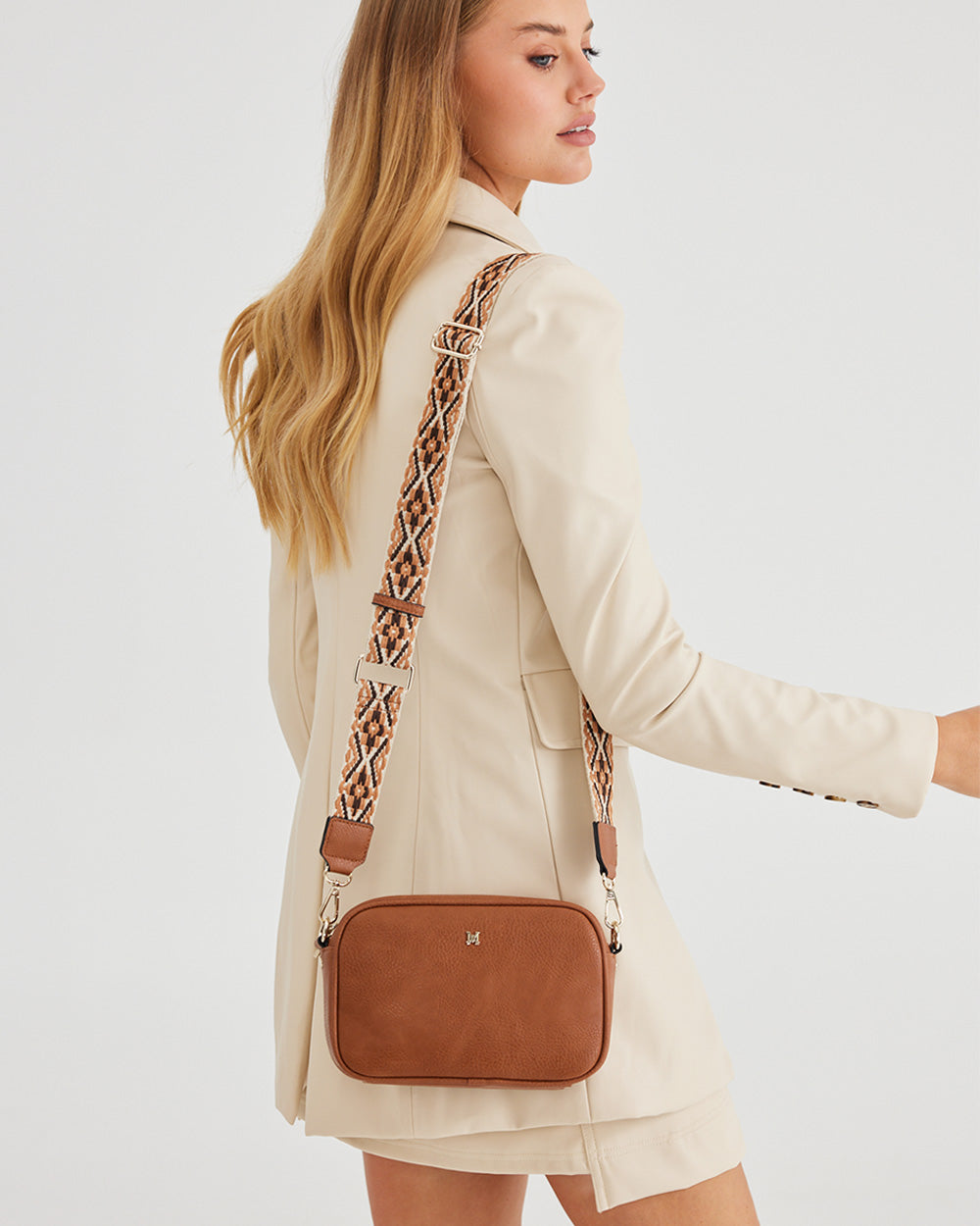 Monica Crossbody Bag &amp; 3 Straps - One Bag 3 Ways-Handbags-PEROZ Accessories