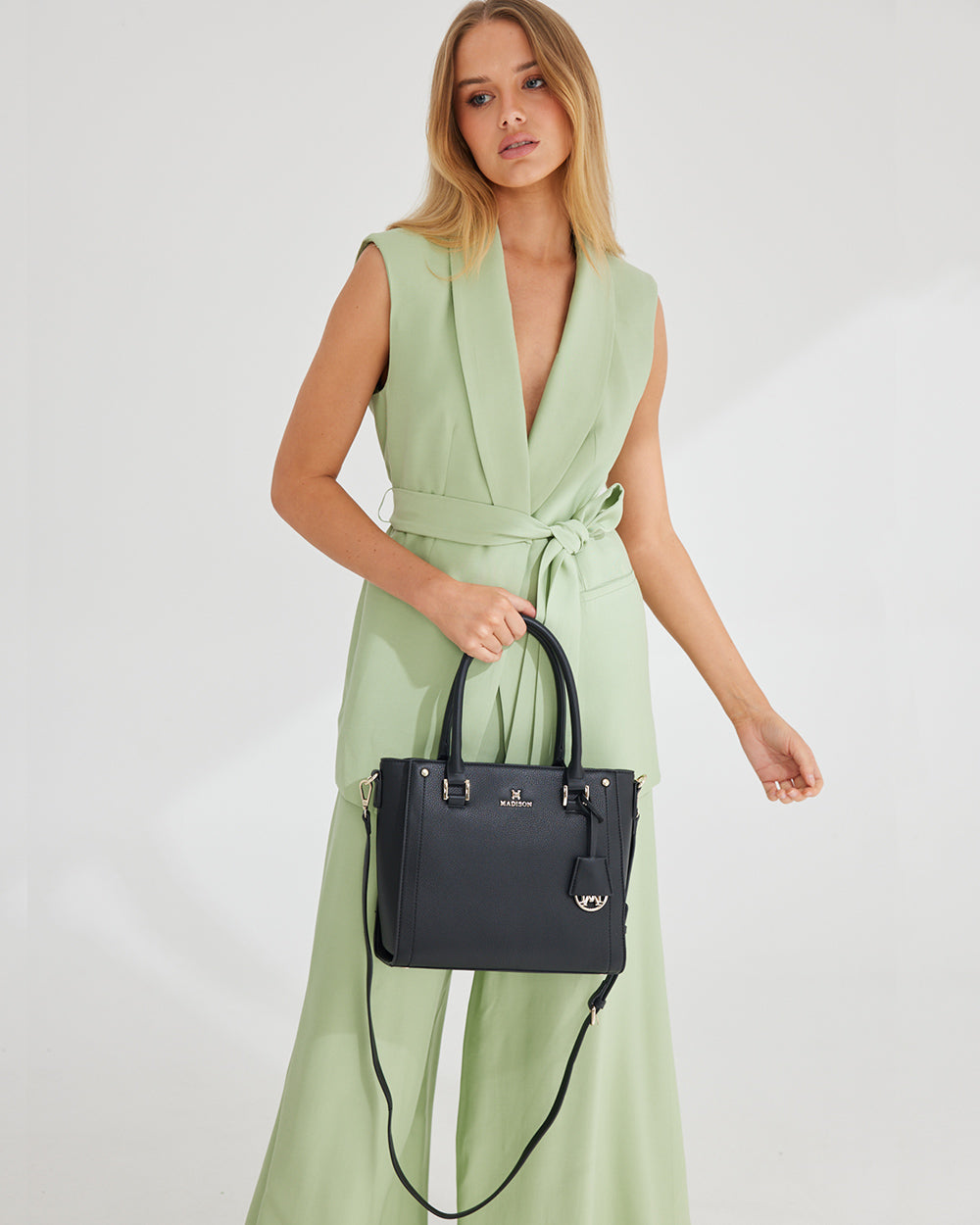 Angie Medium 3 Compartment Satchel Bag-Satchel Bags-PEROZ Accessories