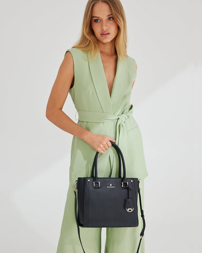 Angie Medium 3 Compartment Satchel Bag-Satchel Bags-PEROZ Accessories