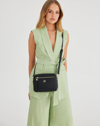 Molly Camera Crossbody Bag With Front Zip-Handbags-PEROZ Accessories