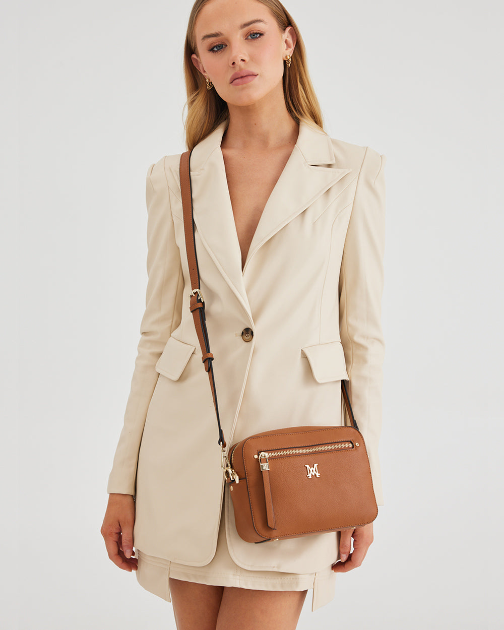 Molly Camera Crossbody Bag With Front Zip-Camera Crossbody Bags-PEROZ Accessories