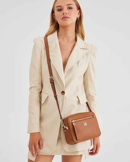 Molly Camera Crossbody Bag With Front Zip-Camera Crossbody Bags-PEROZ Accessories