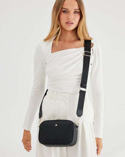 Monica Camera Crossbody Bag + Monogram Bag Strap-Camera Bags-PEROZ Accessories