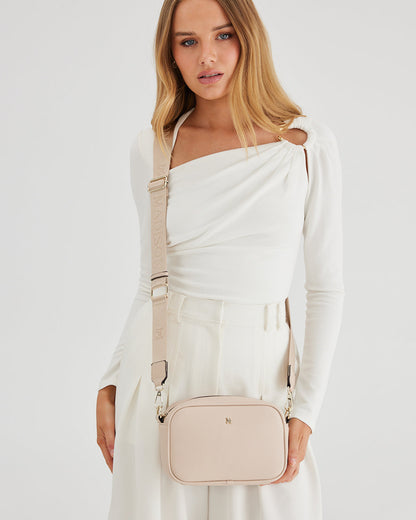 Monica Camera Crossbody Bag + Monogram Bag Strap-Camera Bags-PEROZ Accessories