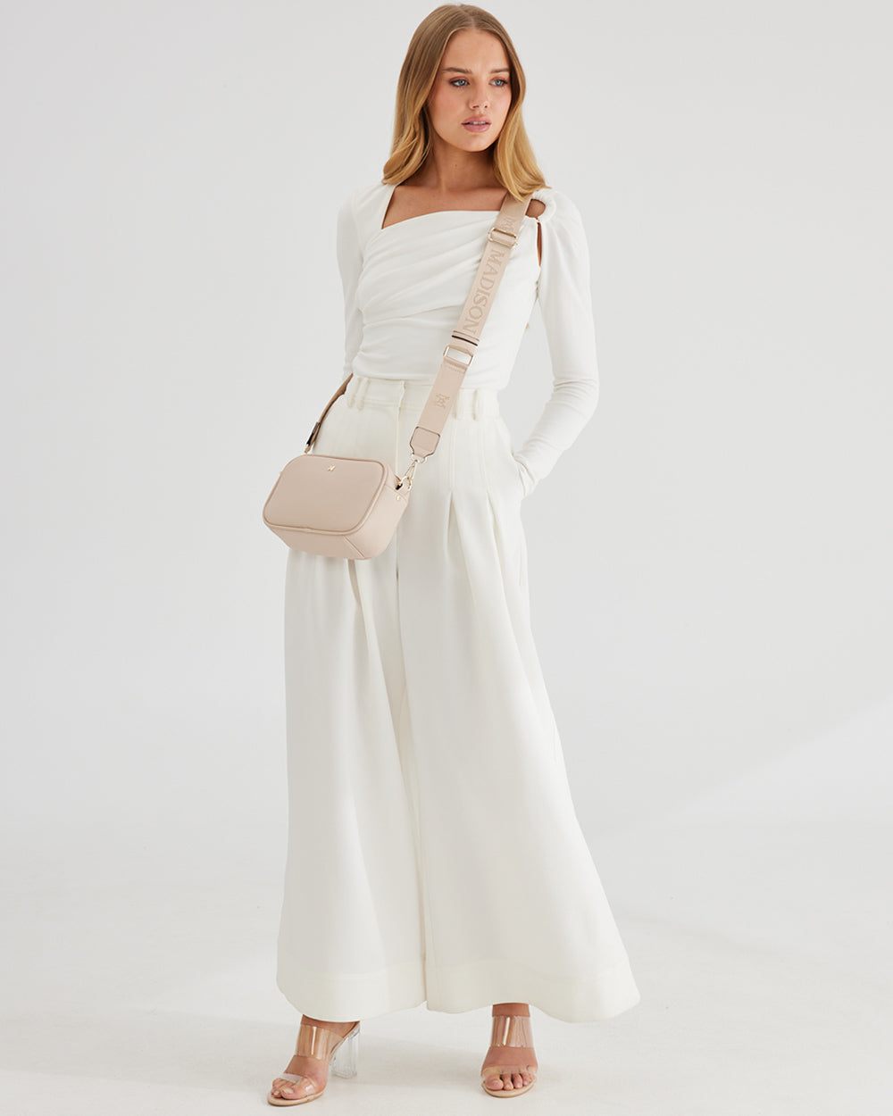 Monica Camera Crossbody Bag + Monogram Bag Strap-Camera Bags-PEROZ Accessories