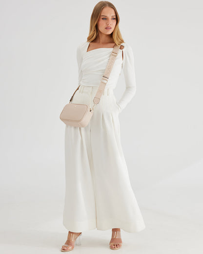 Monica Camera Crossbody Bag + Monogram Bag Strap-Camera Bags-PEROZ Accessories