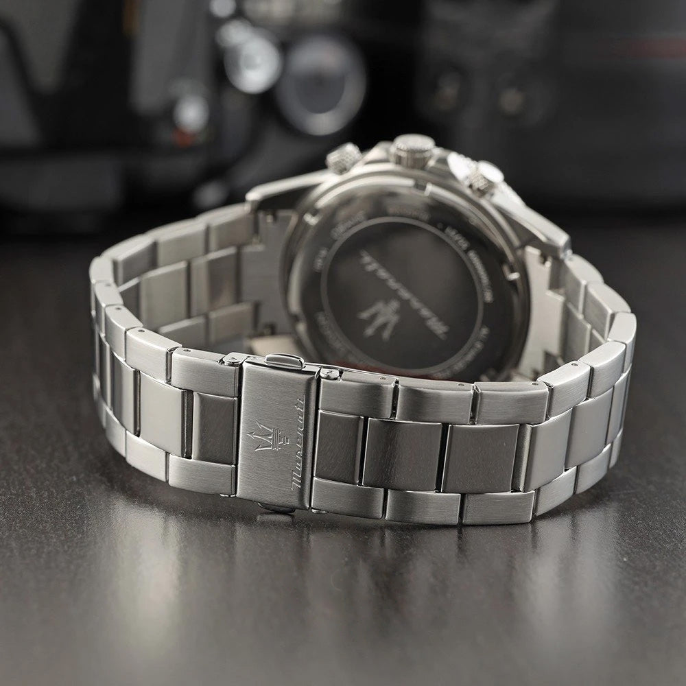 Maserati Competizione 43mm Blue Dial Stainless Steel Strap Watch-PEROZ Accessories