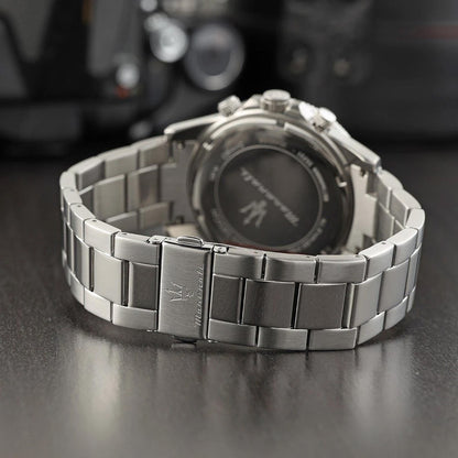 Maserati Competizione 43mm Blue Dial Stainless Steel Strap Watch-PEROZ Accessories