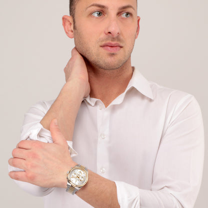 Maserati Competizione 43mm Multifunction Two Tone Chronograph-PEROZ Accessories