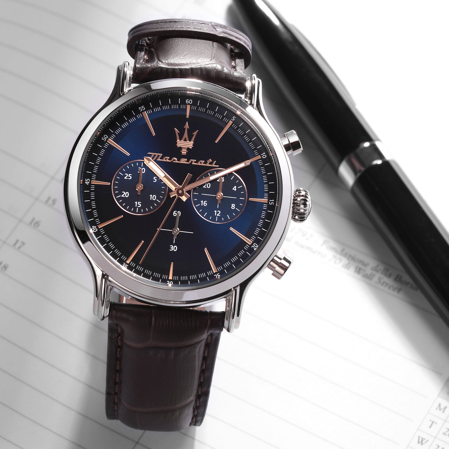 Maserati Epoca Blue Dial 42mm Chronograph-PEROZ Accessories