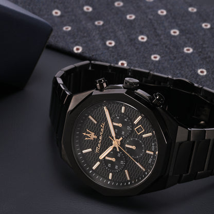 Maserati Stile 45MM Black Watch-PEROZ Accessories