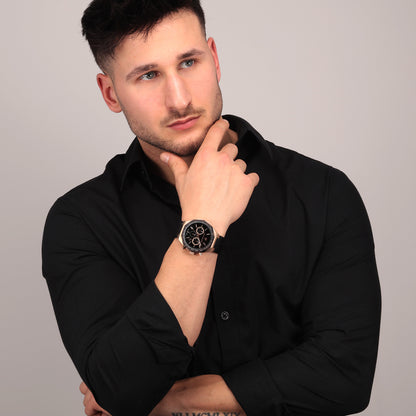 Maserati Stile Black Chronograph Watch-PEROZ Accessories