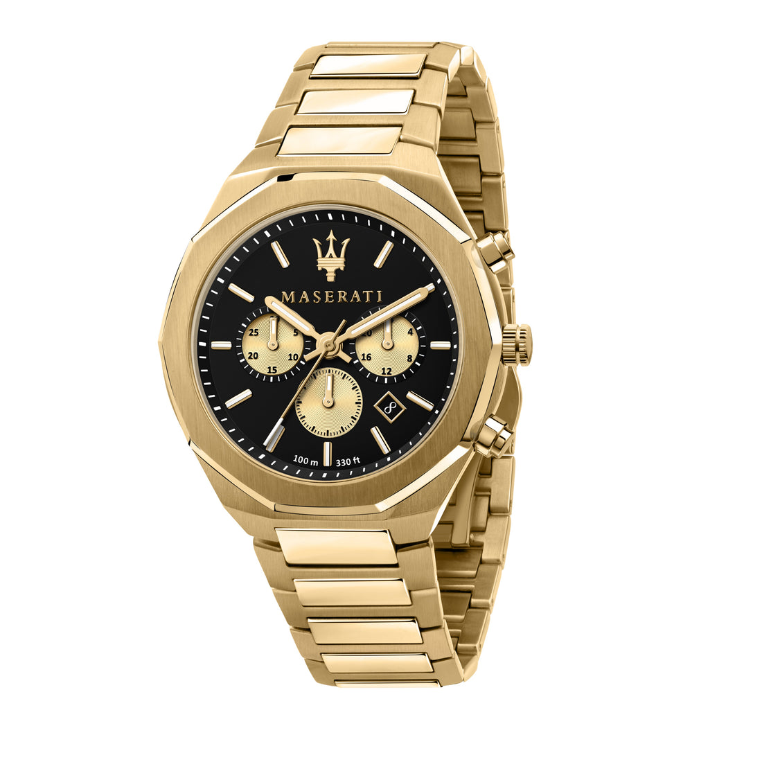 Maserati Stile Gold Chronograph Watch-PEROZ Accessories