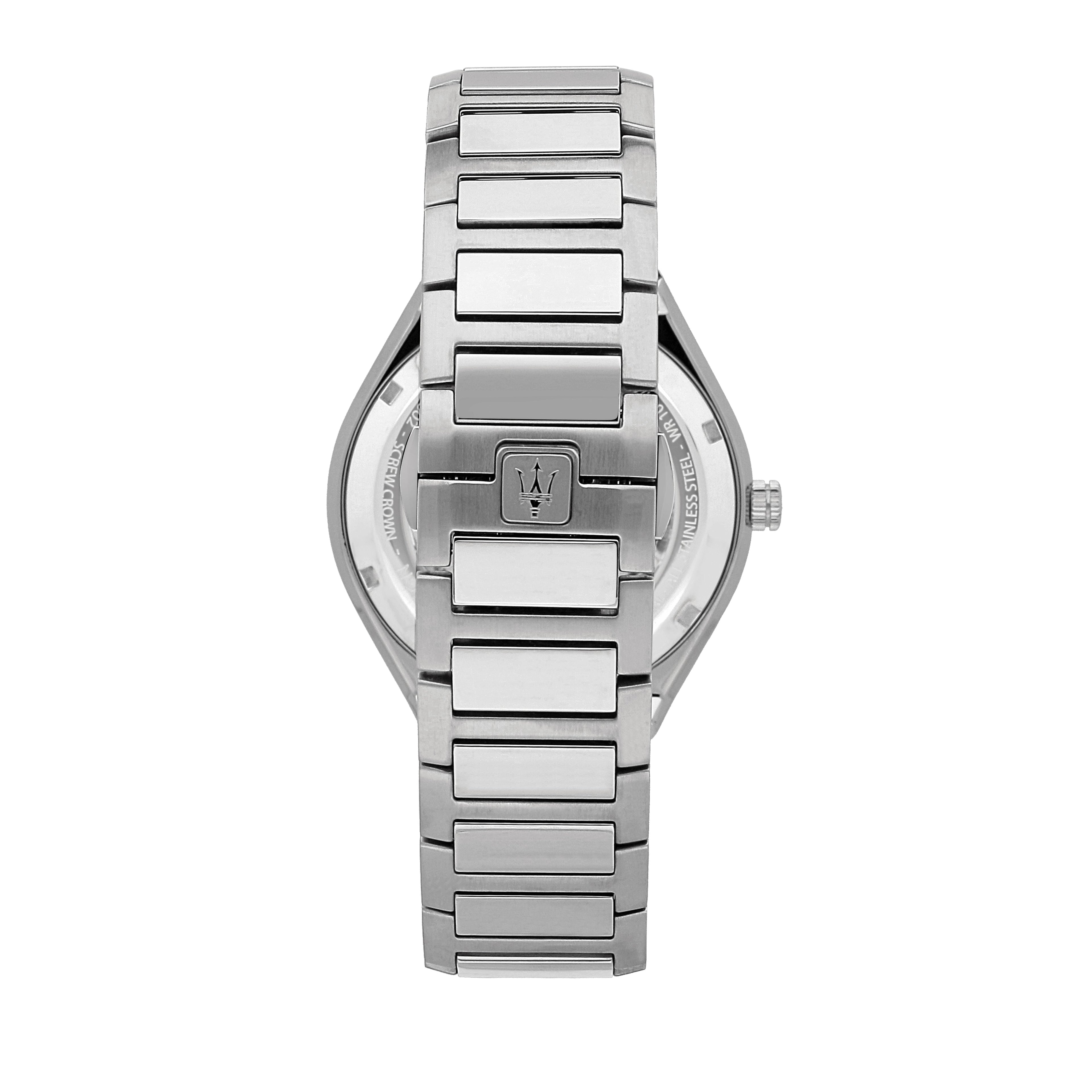 Maserati Stile Open Heart 45mm Silver Watch-PEROZ Accessories