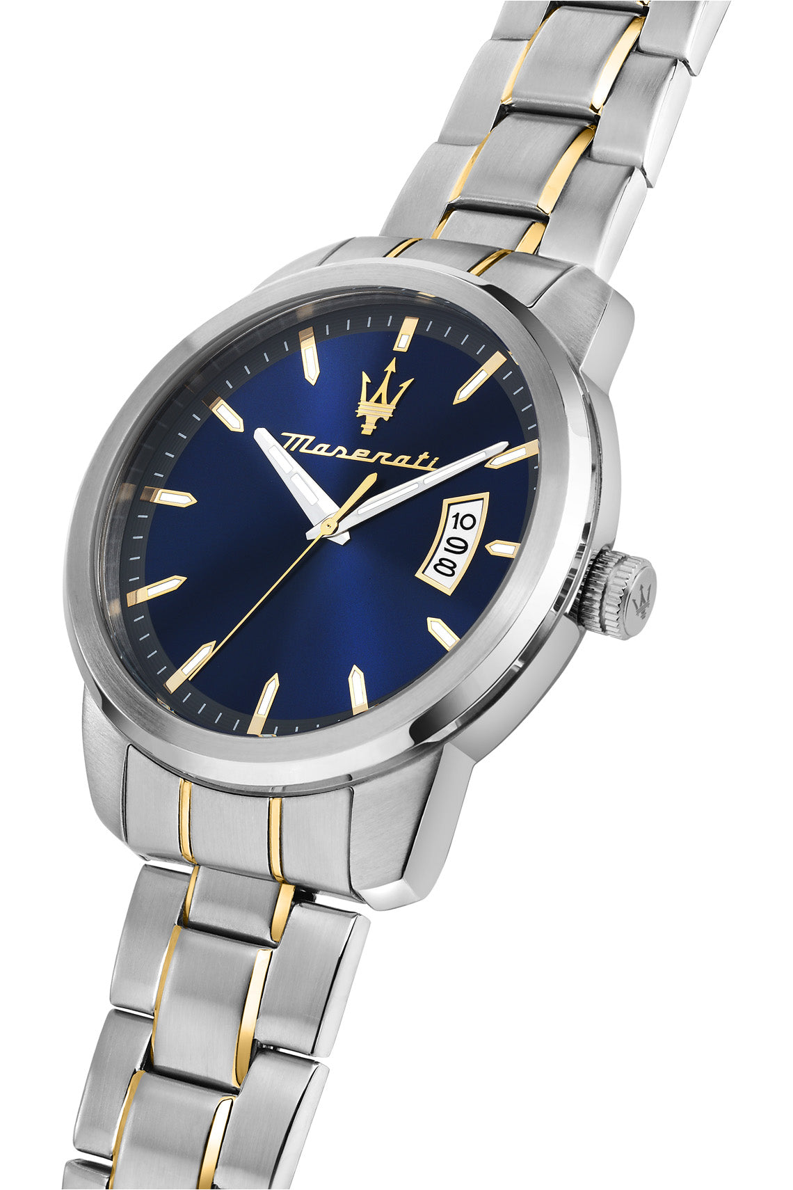 Maserati Successo 42mm Blue Dial Two Tone Stainless Steel Strap Watch-PEROZ Accessories