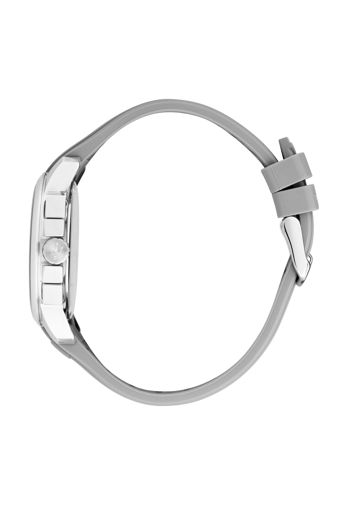 Maserati Successo 42mm Chrono Gray Dial Gray Silicone Strap Watch-PEROZ Accessories