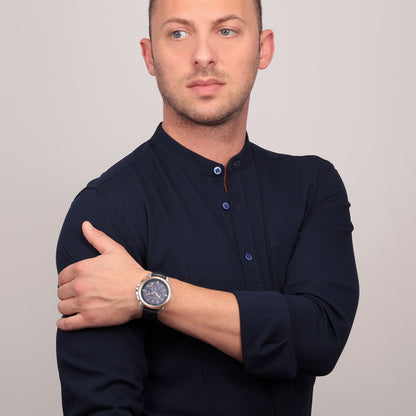 Maserati Successo Navy Blue Chronograph-PEROZ Accessories