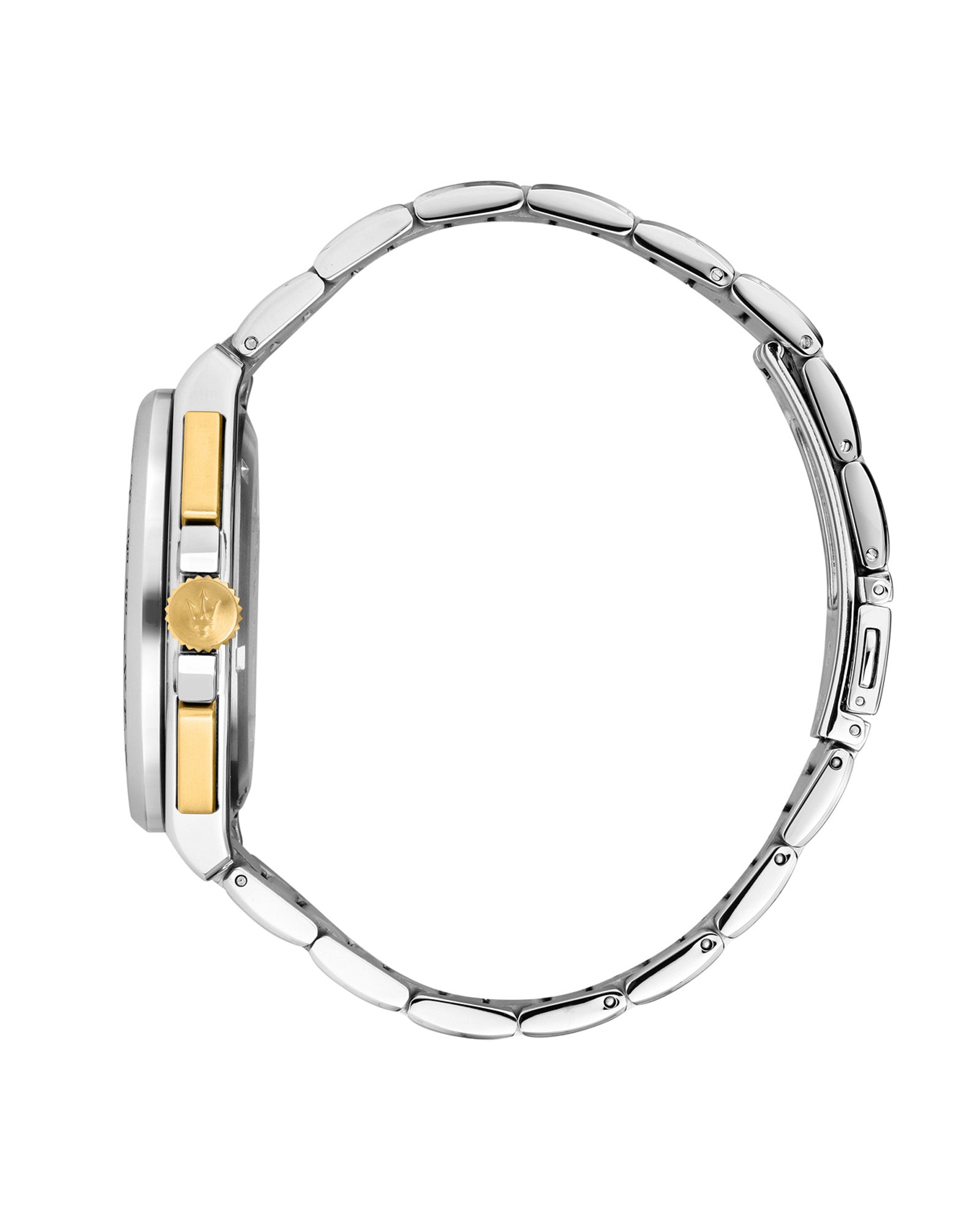 Maserati Velocita 43mm Chrono Black Dial Two Tone Stainless Steel Strap Watch-PEROZ Accessories