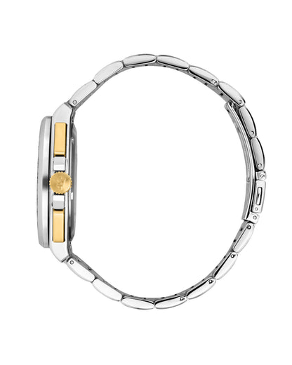 Maserati Velocita 43mm Chrono Black Dial Two Tone Stainless Steel Strap Watch-PEROZ Accessories