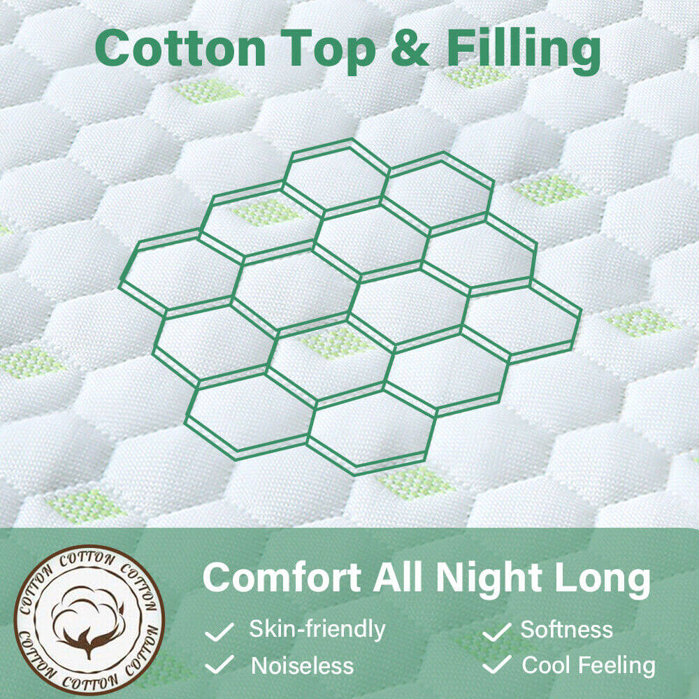 Mattress Protector Bamboo Cotton Mattress Cover Waterproof S Fitted Cover-Furniture &gt; Mattresses &gt; Mattress Toppers-PEROZ Accessories