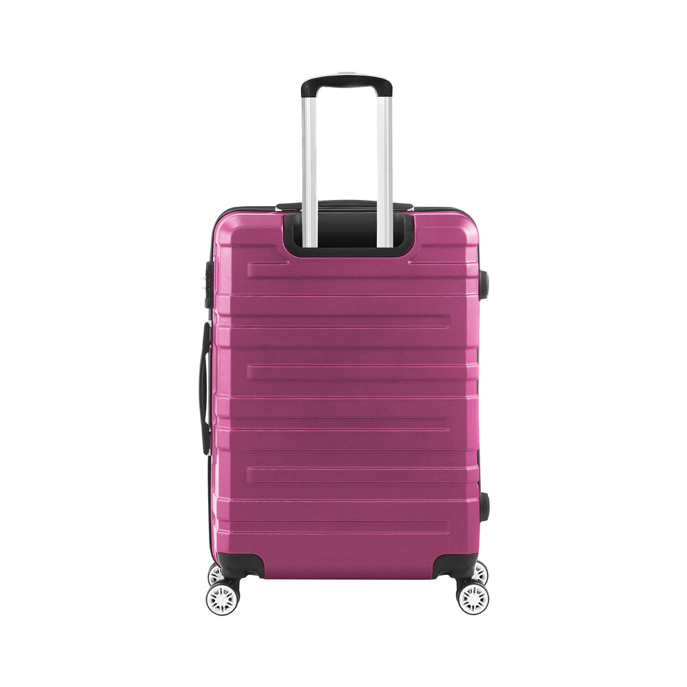 Mazam 28" Luggage Suitcase Trolley Set TSA Lock Hard Case Magenta-Luggage Sets-PEROZ Accessories