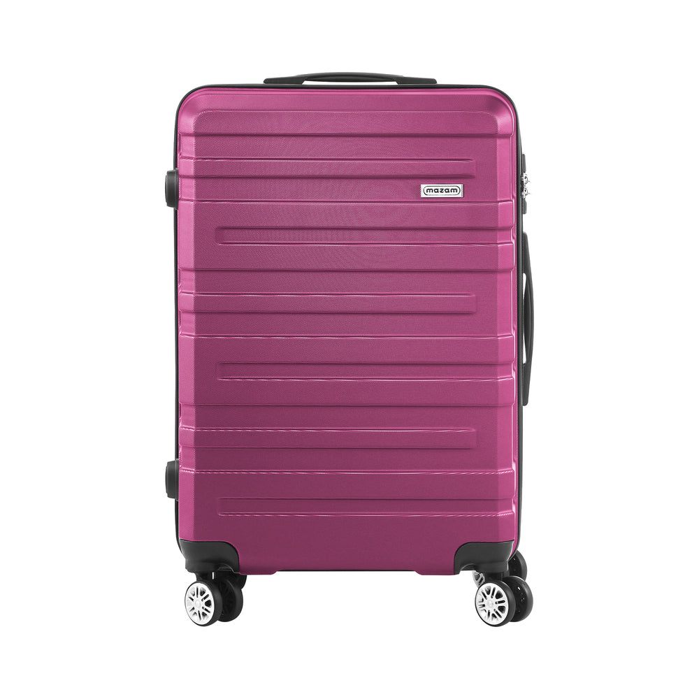 Mazam 28" Luggage Suitcase Trolley Set TSA Lock Hard Case Magenta-Luggage Sets-PEROZ Accessories