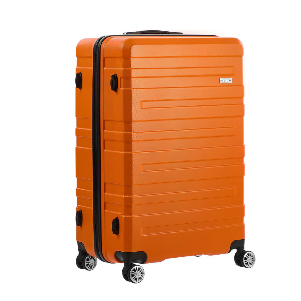 Mazam 28&quot; Luggage Suitcase Trolley Set TSA Lock Hard Case Orange-Luggage Sets-PEROZ Accessories