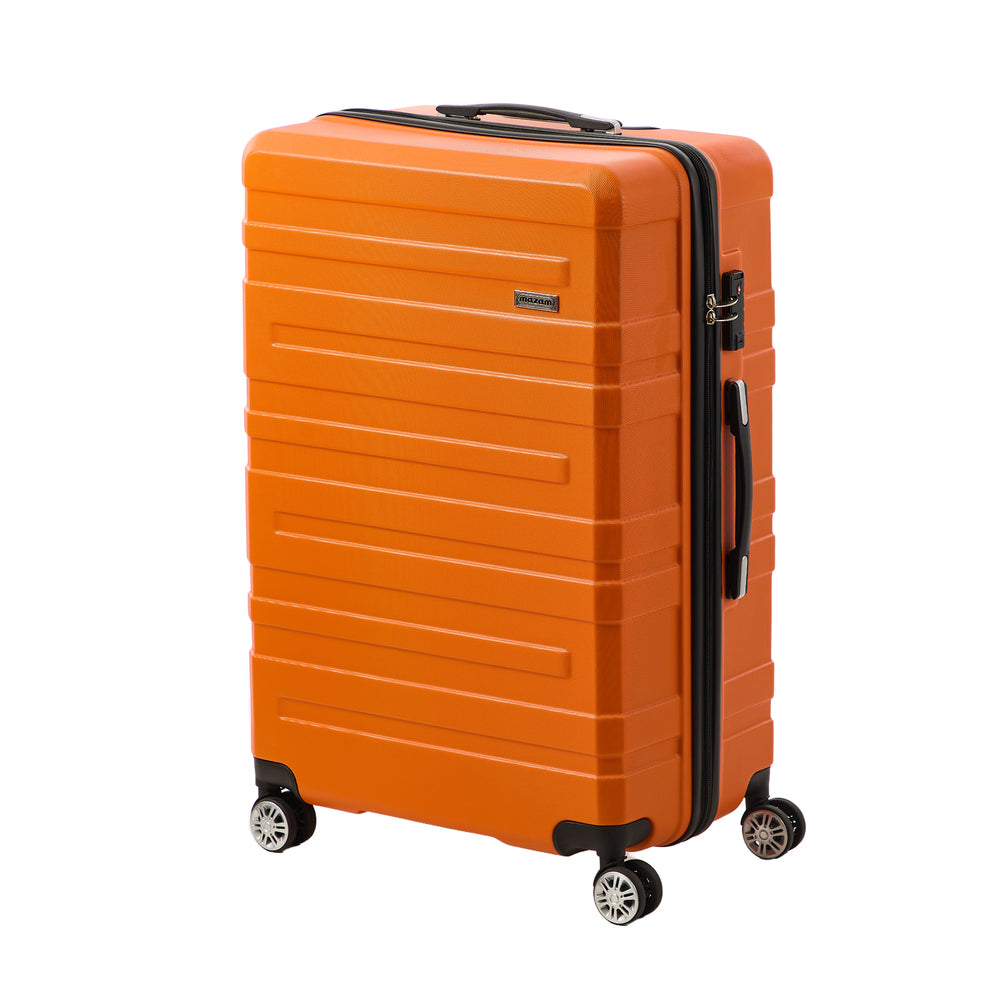 Mazam 28&quot; Luggage Suitcase Trolley Set TSA Lock Hard Case Orange-Luggage Sets-PEROZ Accessories