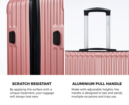 Mazam 28&quot; Luggage Suitcase Trolley Set Travel TSA Lock ABS Case Pink-Luggage Setss-PEROZ Accessories