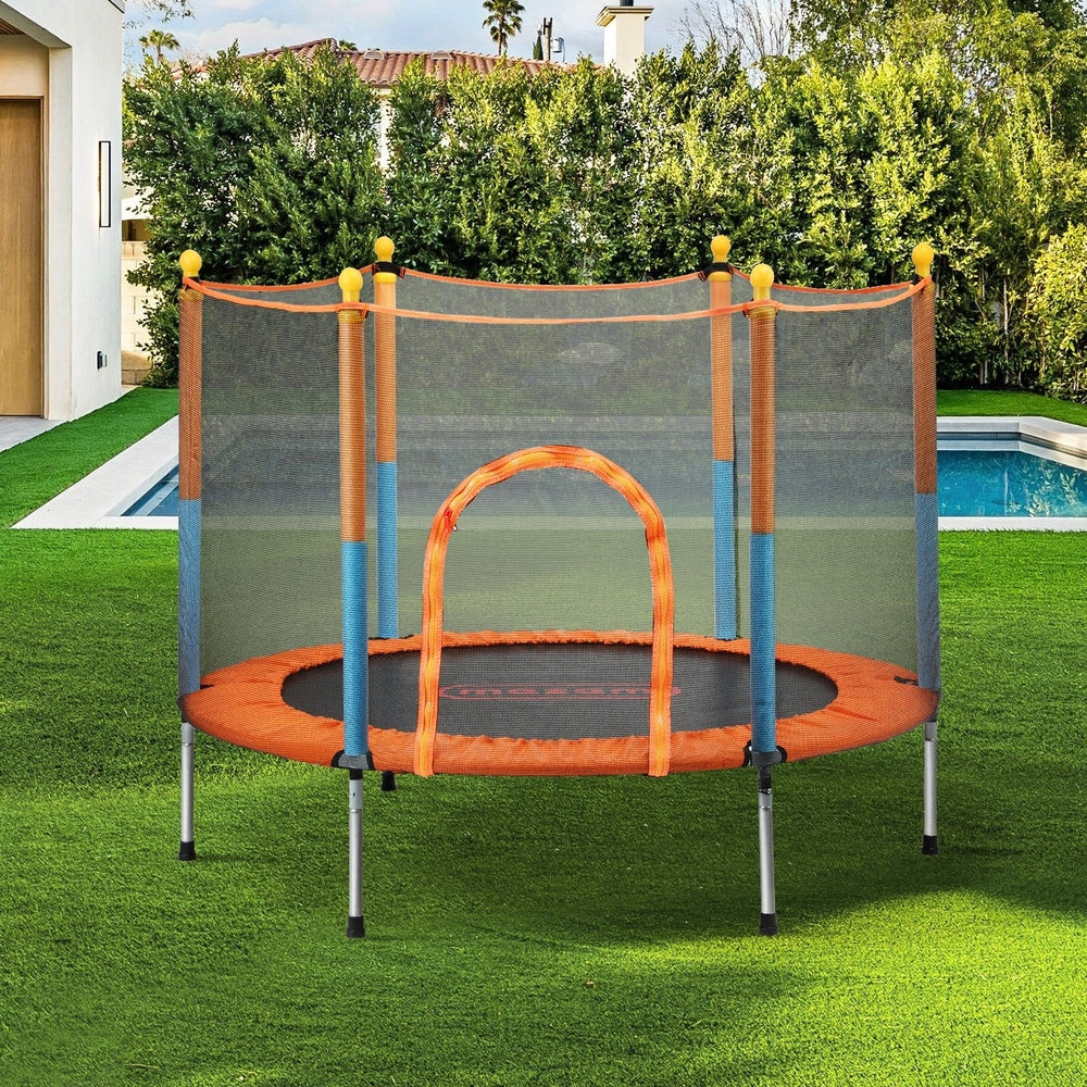 Mazam 60 Inch Kids Jumping Trampoline Enclosure Safety Net Pad-Trampoline-PEROZ Accessories