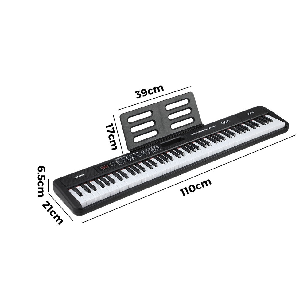 Mazam 88 Keys Electronic Piano Keyboard Portable Lighted-Electric Keyboard-PEROZ Accessories