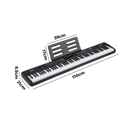 Mazam 88 Keys Electronic Piano Keyboard Portable Lighted-Electric Keyboard-PEROZ Accessories