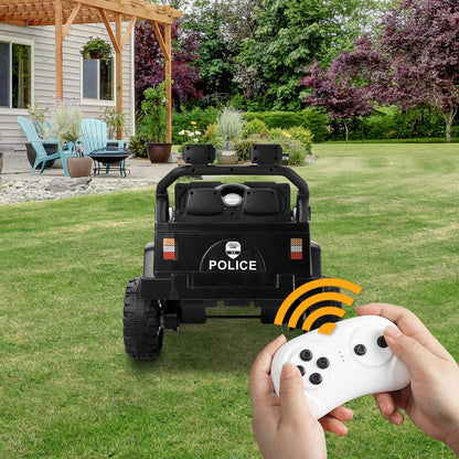 Mazam Kids Police Ride On Car 12V Electric Remote Control Battery-Ride On Car-PEROZ Accessories