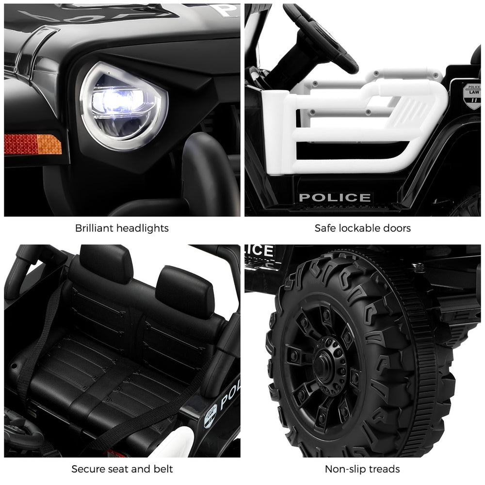 Mazam Kids Police Ride On Car 12V Electric Remote Control Battery-Ride On Car-PEROZ Accessories