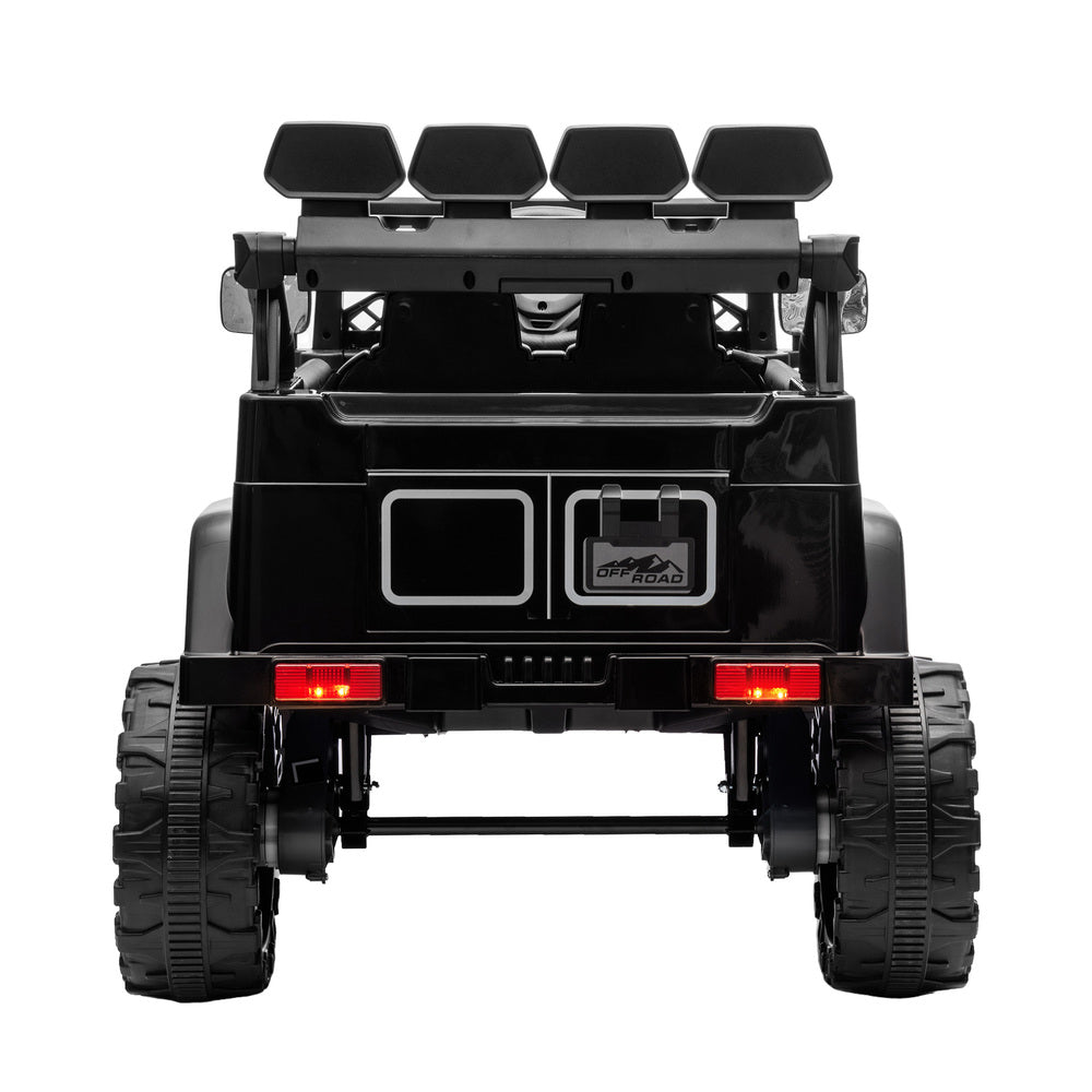 Mazam Ride on Car Electric Jeep Bluetooth Black-Ride On Car-PEROZ Accessories