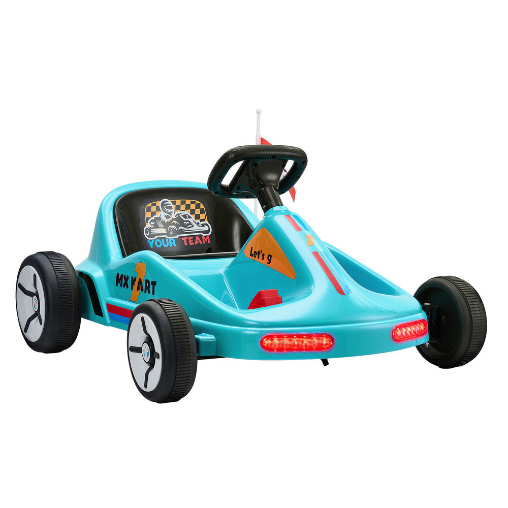 Mazam Ride on Car Electric Kart with Light Bluetooth Blue-Ride On Car-PEROZ Accessories