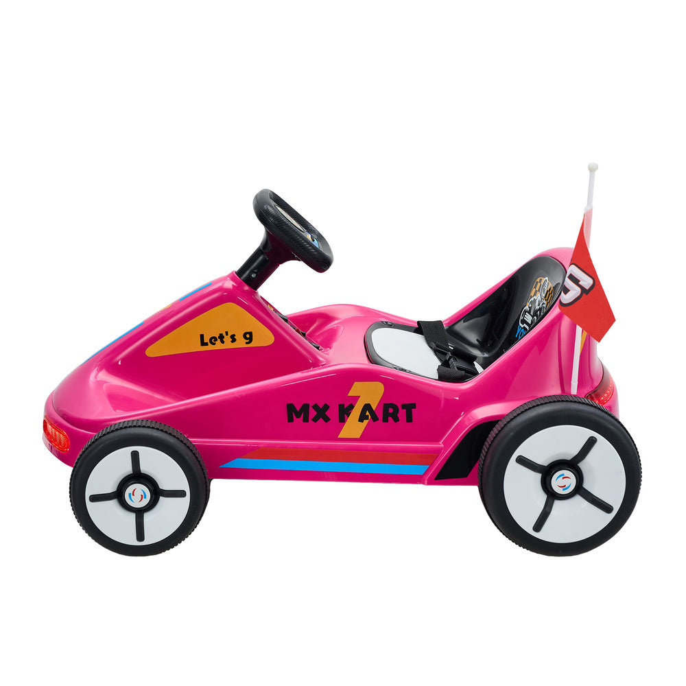 Mazam Ride on Car Electric Kart with Light Bluetooth Pink-Ride On Car-PEROZ Accessories