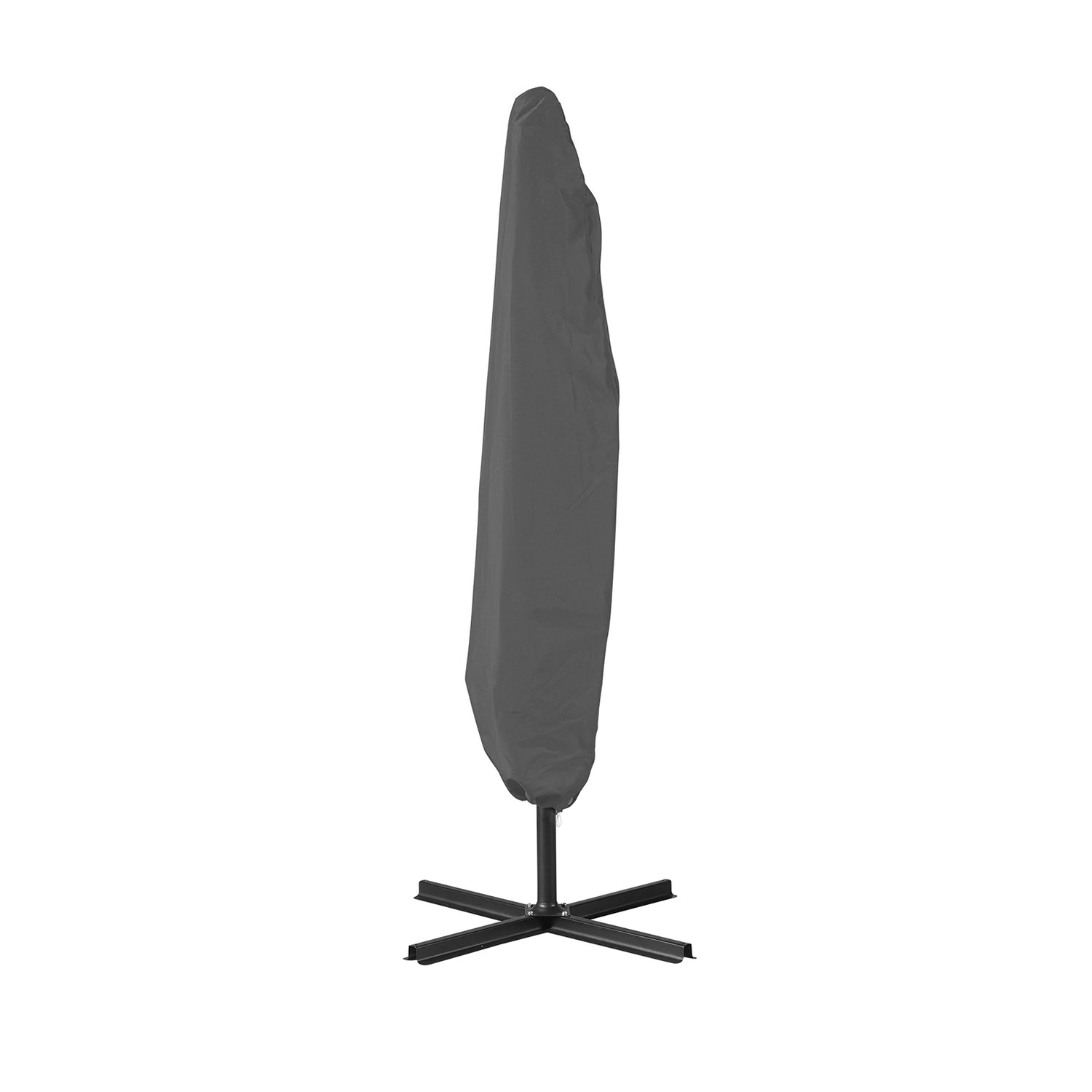 Milano 3M Outdoor Umbrella Cantilever With Protective Cover Patio Garden Shade - Charcoal-Furniture > Outdoor > Outdoor Furniture Accessories-PEROZ Accessories