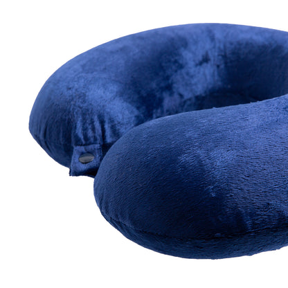 Milano Decor Memory Foam Travel Neck Pillow With Clip Cushion Support Soft Blue-Home &amp; Garden > Bedding > Pillows-PEROZ Accessories