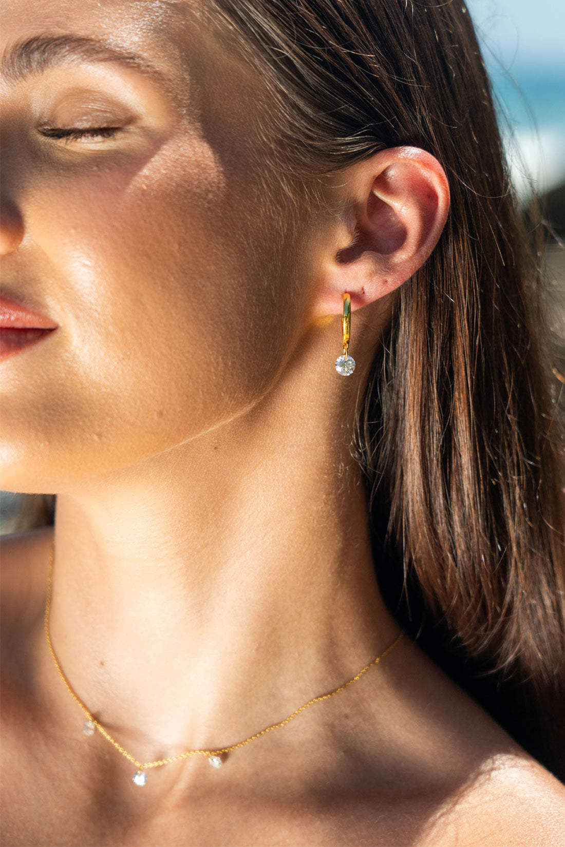 MIRAGE ALICE DROPLET EARRINGS GOLD-PEROZ Accessories