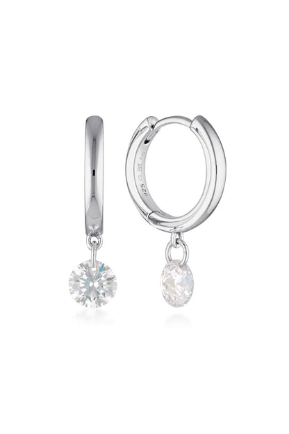 MIRAGE ALICE DROPLET EARRINGS SILVER-PEROZ Accessories