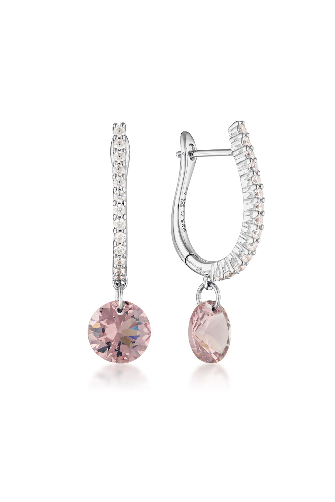 MIRAGE MOSSMAN MORGANITE EARRINGS SILVER-PEROZ Accessories
