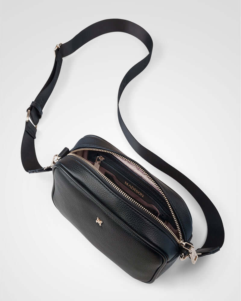 Monica Camera Crossbody Bag + Graphic Bag Strap-Handbags-PEROZ Accessories