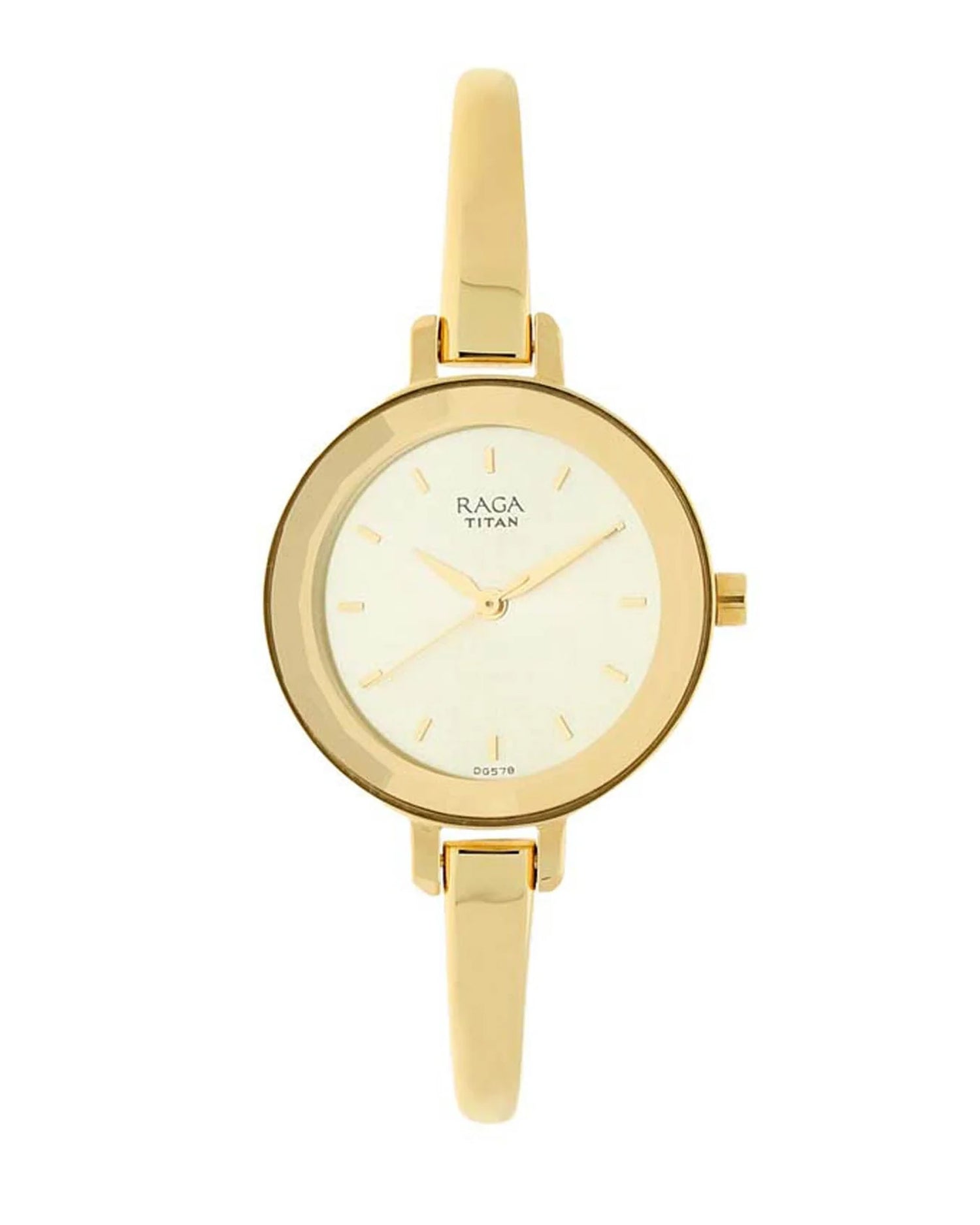 Titan Raga Viva Champagne Dial Women Watch With Metal Strap-PEROZ Accessories