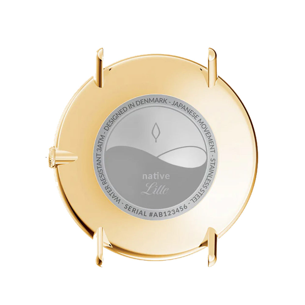 Nordgreen Native 28mm Black Leather Strap Watch-PEROZ Accessories